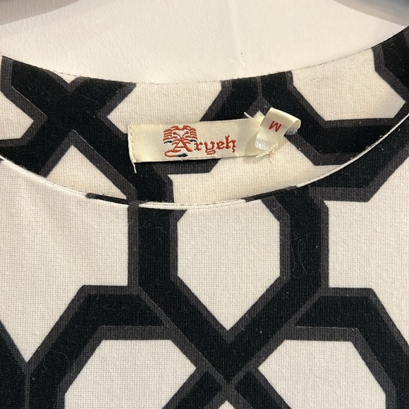 Aryeh Black and white dress medium - Picture 4 of 6